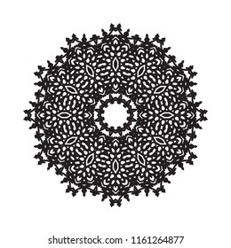 Beautiful vector circular ornament in ethnic style mandala. Can be used to print on the phone, to create a poster, tattoo, yoga Mat.