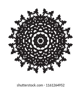Beautiful vector circular ornament in ethnic style mandala. Can be used to print on the phone, to create a poster, tattoo, yoga Mat.
