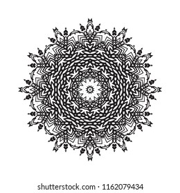 Beautiful vector circular ornament in ethnic style mandala. Can be used to print on the phone, to create a poster, tattoo, yoga Mat.