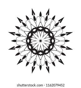 Beautiful vector circular ornament in ethnic style mandala. Can be used to print on the phone, to create a poster, tattoo, yoga Mat.