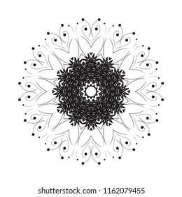 Beautiful vector circular ornament in ethnic style mandala. Can be used to print on the phone, to create a poster, tattoo, yoga Mat.