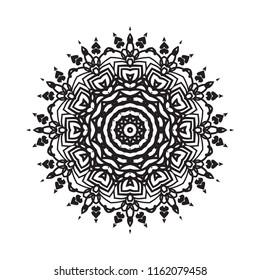 Beautiful vector circular ornament in ethnic style mandala. Can be used to print on the phone, to create a poster, tattoo, yoga Mat.