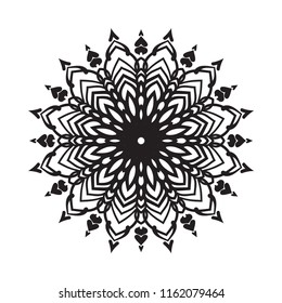 Beautiful vector circular ornament in ethnic style mandala. Can be used to print on the phone, to create a poster, tattoo, yoga Mat.