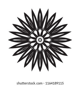 Beautiful vector circular ornament in ethnic style mandala. Can be used to print on the phone, to create a poster, tattoo, yoga Mat.