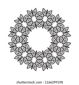 Beautiful vector circular ornament in ethnic style mandala. Can be used to print on the phone, to create a poster, tattoo, yoga Mat.