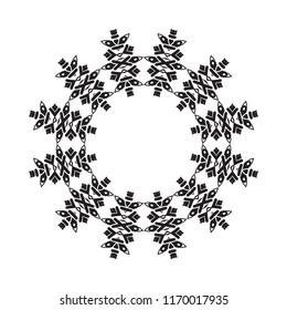 Beautiful vector circular ornament in ethnic style mandala. Can be used to print on the phone, to create a poster, tattoo, yoga Mat.