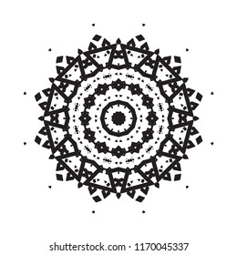 Beautiful vector circular ornament in ethnic style mandala. Can be used to print on the phone, to create a poster, tattoo, yoga Mat.