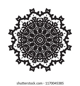 Beautiful vector circular ornament in ethnic style mandala. Can be used to print on the phone, to create a poster, tattoo, yoga Mat.