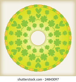 Beautiful vector clover ornament