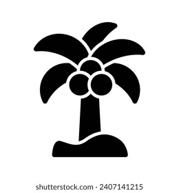 Beautiful vector of coconut tree in modern style, easy to use in web, mobile apps and all presentation projects
