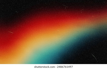 Beautiful Vector color gradient background with noise. Abstract pastel holographic blurred grainy gradient banner background texture Colorful digital grain soft noise effect Nostalgia, vintage, retro