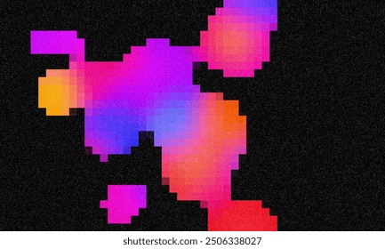Beautiful Vector color gradient background with noise. Abstract pastel holographic blurred grainy gradient banner background texture Colorful digital grain soft noise effect Nostalgia, vintage, retro
