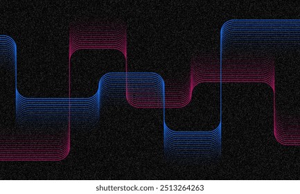 Beautiful Vector color gradient background with noise and wavy lines. Abstract minimal grainy gradient banner background texture Colorful digital grain soft noise effect Nostalgia, vintage, retro