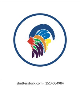 Beautiful vector design of chicken tail