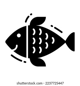 Un bonito diseño vectorial del pescado a la moda