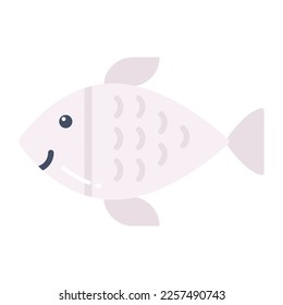 Un bonito diseño vectorial del pescado a la moda