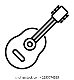 Beautiful vector design of guitar, musical instrument icon