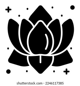 Beautiful vector design of lotus flower