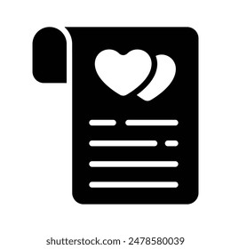 Beautiful vector design of love letter, valentine greetings