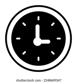 Beautiful vector design of wall clock, easy to use