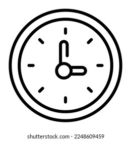 Beautiful vector design of wall clock, easy to use