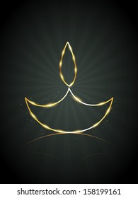 beautiful vector diya design illustration