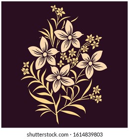 Beautiful vector element for invitation card and apparel design.