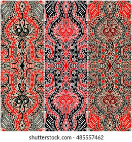 Beautiful vector ethnic pattern. Tribal ornament. Vintage template for your design. Geometric background 