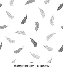 Beautiful vector feathers background, the idea of textiles, feathers vector