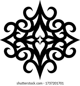 Beautiful vector figure. Elegant monograms. Detailed and interesting picture.