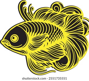 BEAUTIFUL VECTOR FISH IMAGE EPS FILE