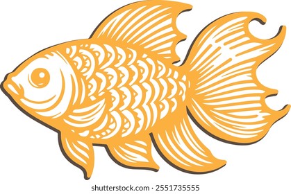 BEAUTIFUL VECTOR FISH IMAGE EPS FILE