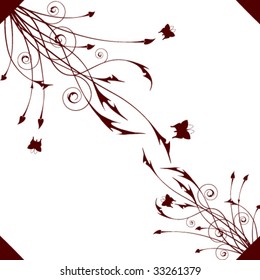 beautiful vector floral abstract background
