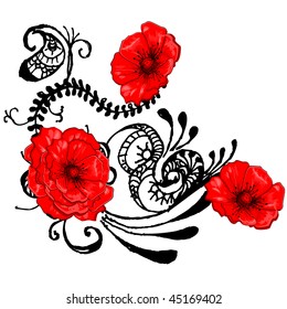 Beautiful vector floral design