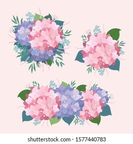 Beautiful Vector floral Element set, Flower art background