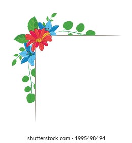 Beautiful Vector Floral Foliage Arrangements Set Graphics with elegant floral and leaves in colourful illustration. Can be used for your wedding or any invitation template