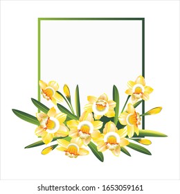 Hermosa plantilla de marco floral vectorial para propósitos de diseño
