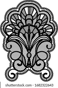 Beautiful vector Floral Medallion, Curly vintage element. Traditional, ethnic motif can be used for fabric, wallpaper, textile, bedding design, web pages, banners.   