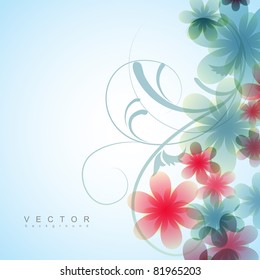 beautiful vector flower background design