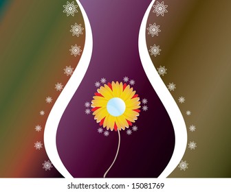beautiful vector flower design