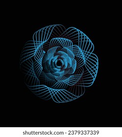 un hermoso diseño de flor vectorial