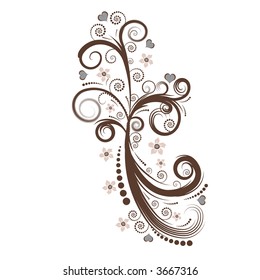 beautiful vector flower design