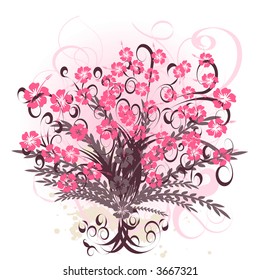 beautiful vector flower design