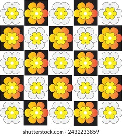 Beautiful vector flower design . colorful textile pattern.
