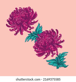 schöne Vektorgrafik-Design mit grünen Blättern.