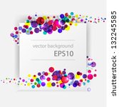 Beautiful vector frame with vortex
