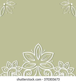 Beautiful vector frame for your project with a place for the text