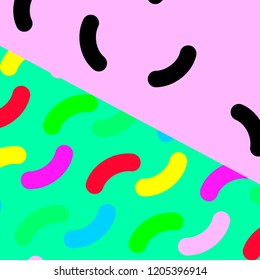 Beautiful vector geometric template with modern bright colors.