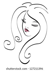 Beautiful vector girl