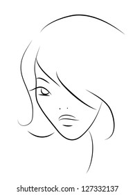 Beautiful vector girl